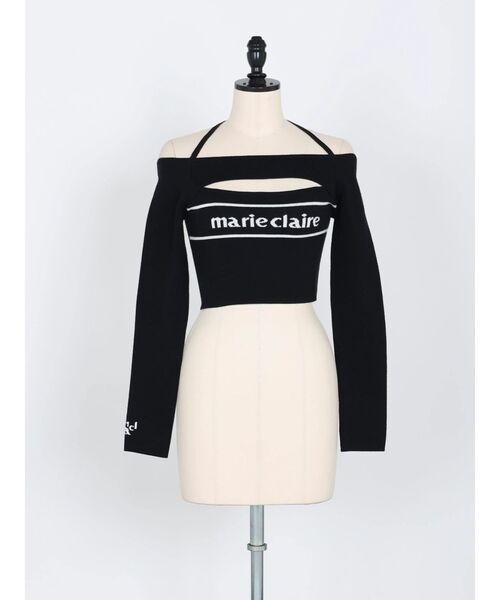 EATME（イートミー）の「【marie claire×EATME】オフショルダーニットTOP（ニット/セーター・レディース・ブラック/ブルー/オフホワイト・FREE）」の6枚目の写真