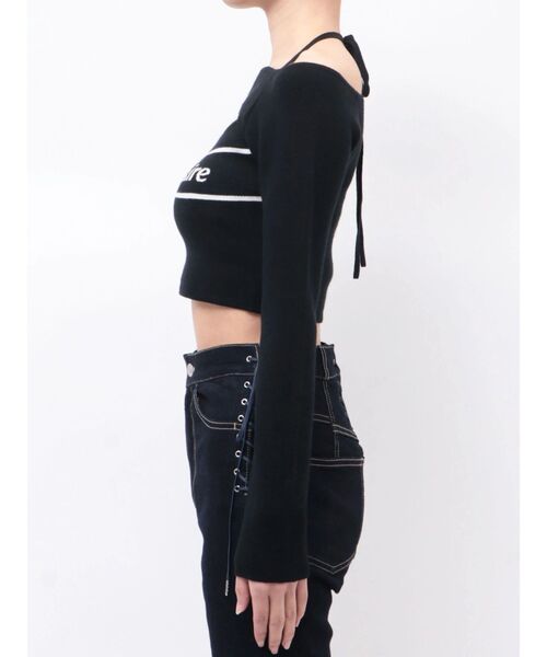 EATME（イートミー）の「【marie claire×EATME】オフショルダーニットTOP（ニット/セーター・レディース・ブラック/ブルー/オフホワイト・FREE）」の9枚目の写真