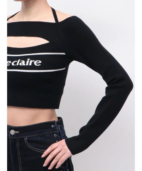 EATME（イートミー）の「【marie claire×EATME】オフショルダーニットTOP（ニット/セーター・レディース・ブラック/ブルー/オフホワイト・FREE）」の12枚目の写真
