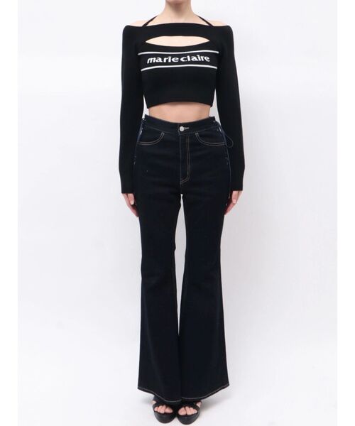 EATME（イートミー）の「【marie claire×EATME】オフショルダーニットTOP（ニット/セーター・レディース・ブラック/ブルー/オフホワイト・FREE）」の15枚目の写真