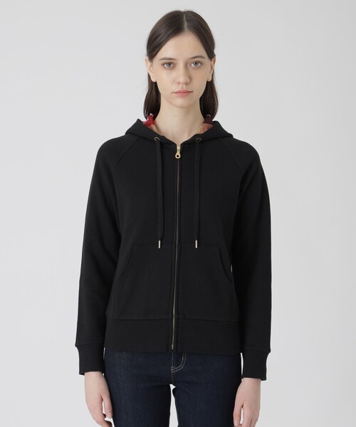 BLUE LABEL CRESTBRIDGE（ブルーレーベルクレストブリッジ）の「【一部店舗限定】ベーシックパーカー（パーカー・レディース・ブラック/グレー系その他/ホワイト・40/38）」の8枚目の写真