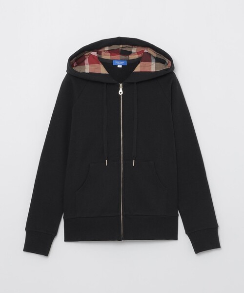 BLUE LABEL CRESTBRIDGE（ブルーレーベルクレストブリッジ）の「【一部店舗限定】ベーシックパーカー（パーカー・レディース・ブラック/グレー系その他/ホワイト・40/38）」の4枚目の写真