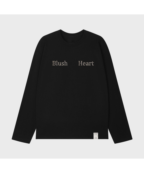 GRAVER（グレーバー）の「[ユニセックス]ブラッシュハートロングスリーブTシャツ_2カラー（Tシャツ/カットソー・レディース・ホワイト/ブラック・MEDIUM/LARGE/SMALL）」の2枚目の写真