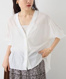 le.coeur blanc | シアーシャツカーデ(シャツ/ブラウス)