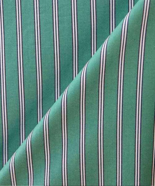 MEN'S MELROSE（メンズメルローズ）の「カラードストライプバンドカラーシャツ（シャツ/ブラウス・メンズ・グリーン/ライトグレー/ネイビー・3/2/4）」の10枚目の写真