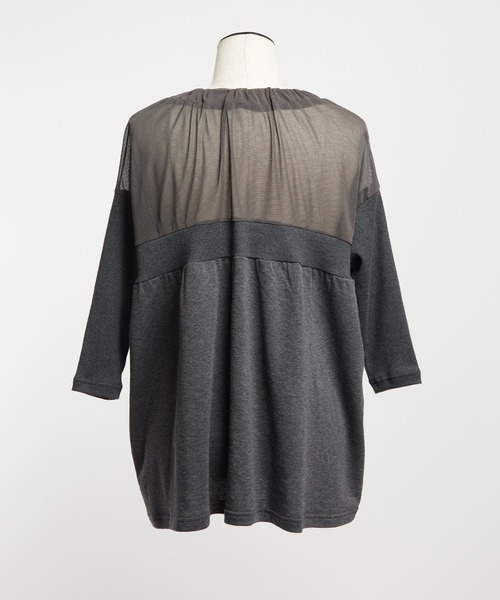 gomme（ゴム）の「ギャザーカーディガン（カーディガン/ボレロ・レディース・チャコールグレー・MEDIUM）」の11枚目の写真