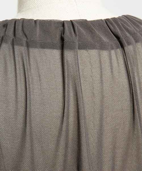 gomme（ゴム）の「ギャザーカーディガン（カーディガン/ボレロ・レディース・チャコールグレー・MEDIUM）」の15枚目の写真