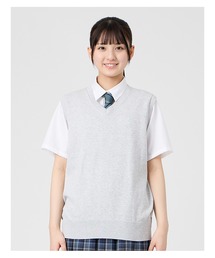 EASTBOY（イーストボーイ）の「【予約】ベスト COOLMAX 綿 12G ミント女神 夏用 スクール ニット 制服 通学 中学生 高校生（ベスト）」