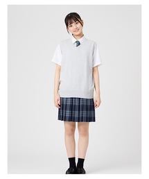 EASTBOY（イーストボーイ）の「【予約】ベスト COOLMAX 綿 12G ミント女神 夏用 スクール ニット 制服 通学 中学生 高校生（ベスト）」