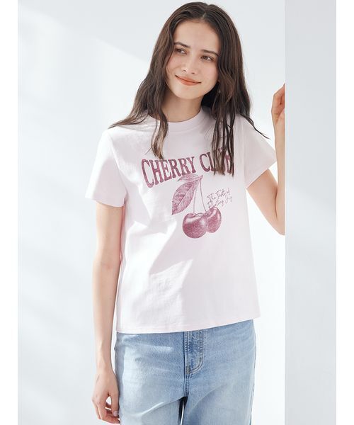 モチーフグラフィックTシャツ（Tシャツ/カットソー）｜Mila Owen