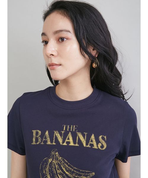 Mila Owen（ミラオーウェン）の「モチーフグラフィックＴシャツ（Tシャツ/カットソー・レディース・ベージュ/ピンク/ホワイト/モカ/ネイビー・0/1）」の15枚目の写真