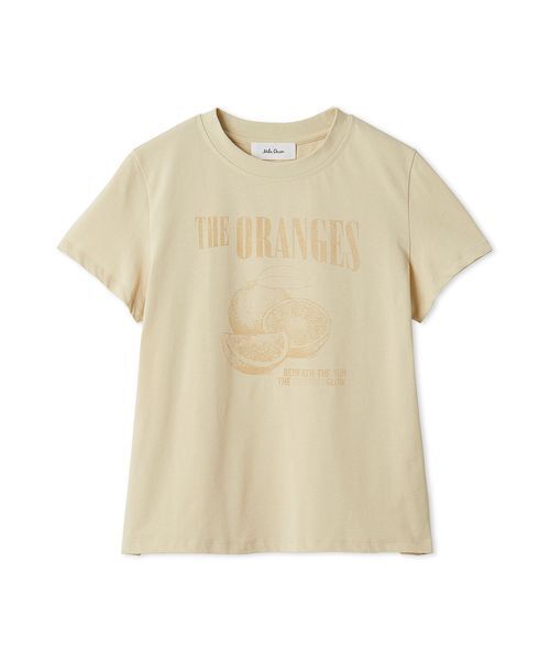 Mila Owen（ミラオーウェン）の「モチーフグラフィックＴシャツ（Tシャツ/カットソー・レディース・ベージュ/ピンク/ホワイト/モカ/ネイビー・0/1）」の3枚目の写真