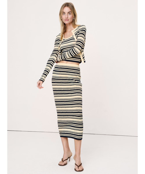 Banana Republic(バナナリパブリック)の「クリンクル ニット マキシスカート(スカート・レディース・ネイビー/アイボリー/イエロー・XS/S/M/L)」の21枚目の写真