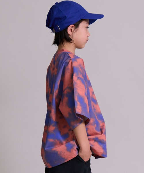 PAIRMANON STREET（ペアマノンストリート）の「【マルチファンクション】吸水速乾 総柄 半袖 Tシャツ【PAIRMANON STREET】（Tシャツ/カットソー・キッズ・グリーン/オレンジ/ブラック/グレー系その他/カーキ・100/110/120/130/140/150/160）」の20枚目の写真