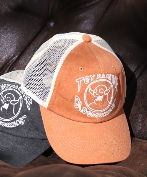 TOY MACHINE(トイ マシーン)の「【TOY MACHINE/トイマシーン】TMC PIGMENT BACK MESH 6P CAP / TMC ピグメント バックメッシュ 6P キャップ(キャップ・メンズ・オレンジ・FREE)」の1枚目の写真