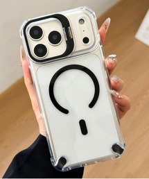 Fun & Daily（ファンアンドデイリー）の「F&D : カラーポイントクリア iPhoneケース（MagSafe対応）/ 16 / 17 / Plus / Pro / Pro Max / Air アイフォンケース（スマホケース/カバー）」