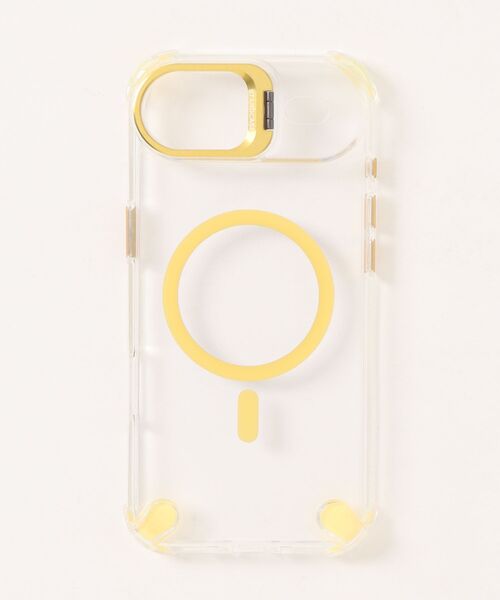 Fun & Daily(ファンアンドデイリー)の「F&D : カラーポイントクリア iPhoneケース(MagSafe対応)/ 16 / 17 / Plus / Pro / Pro Max / Air アイフォンケース(スマホケース/カバー・レディース・ブラック/イエロー/グレー・iPhone 16/iPhone 16 Pro/iPhone 17/iPhone 17 Pro/iPhone Air/iPhone 15/iPhone 17 Pro Max)」の5枚目の写真