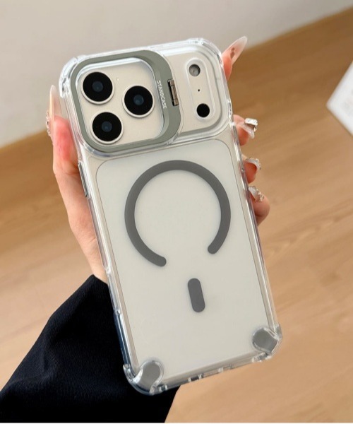 Fun & Daily(ファンアンドデイリー)の「F&D : カラーポイントクリア iPhoneケース(MagSafe対応)/ 16 / 17 / Plus / Pro / Pro Max / Air アイフォンケース(スマホケース/カバー・レディース・ブラック/イエロー/グレー・iPhone 16/iPhone 16 Pro/iPhone 17/iPhone 17 Pro/iPhone Air/iPhone 15/iPhone 17 Pro Max)」の14枚目の写真
