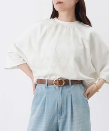 LUCA/LADY LUCK LUCA | LC/LLL ドットジャガード裏毛5分袖プルオーバー(Tシャツ/カットソー)