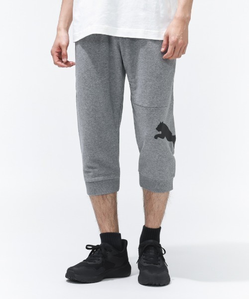 PUMA(プーマ)の「プーマ PUMA ESS 3/4 ロゴ PT TR(その他パンツ・メンズ・グレー/ブラック・LL/3L/S/M/L)」の1枚目の写真