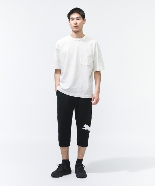 PUMA(プーマ)の「プーマ PUMA ESS 3/4 ロゴ PT TR(その他パンツ・メンズ・グレー/ブラック・LL/3L/S/M/L)」の4枚目の写真
