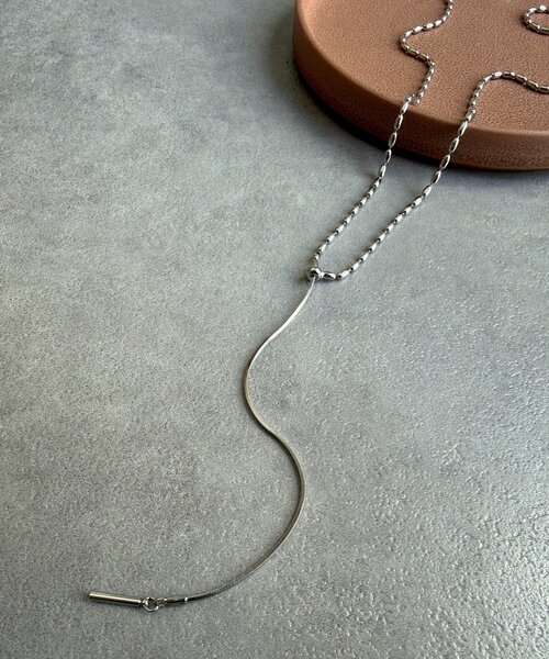 DouDou（ドゥドゥ）の「変形ボールチェーンスライダーネックレス（ネックレス・レディース・ゴールド/シルバー・FREE）」の3枚目の写真