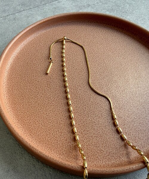 DouDou（ドゥドゥ）の「変形ボールチェーンスライダーネックレス（ネックレス・レディース・ゴールド/シルバー・FREE）」の9枚目の写真