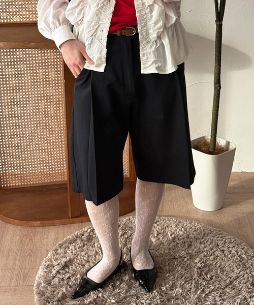 セール】belted shorts / ベルト付きハーフパンツ（その他パンツ