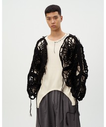 DISCOVERED | BIG CROCHET HANDMADE CARDIGAN(ニット/セーター)