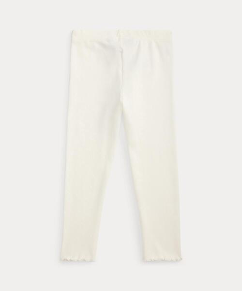 POLO RALPH LAUREN CHILDRENSWEAR（ポロ ラルフ ローレン チルドレンズウェア）の「リブ ストレッチ ジャージー レギンス（その他パンツ・キッズ・ホワイト・3/6/4）」の4枚目の写真