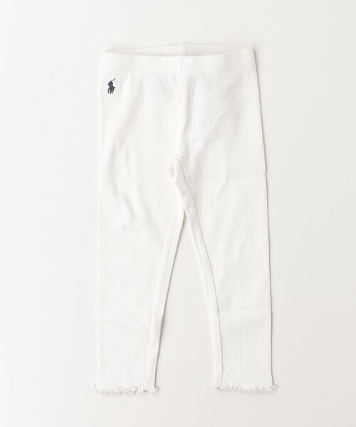 POLO RALPH LAUREN CHILDRENSWEAR（ポロ ラルフ ローレン チルドレンズウェア）の「リブ ストレッチ ジャージー レギンス（その他パンツ・キッズ・ホワイト・3/6/4）」の3枚目の写真