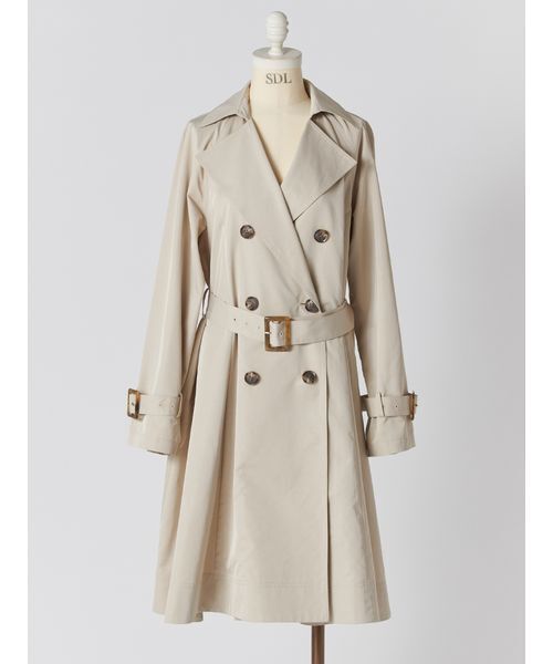 SNIDEL（スナイデル）の「バリエーションドレストレンチコート（トレンチコート・レディース・チェック/ライトベージュ・0/1）」の11枚目の写真