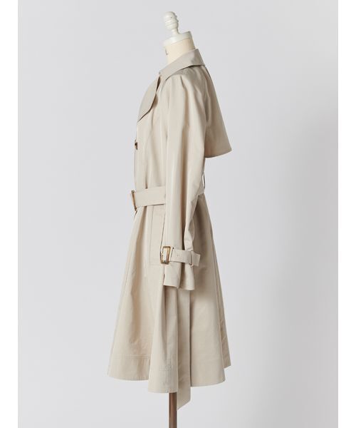 SNIDEL（スナイデル）の「バリエーションドレストレンチコート（トレンチコート・レディース・チェック/ライトベージュ・0/1）」の13枚目の写真