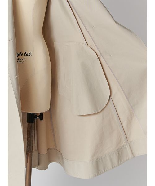 SNIDEL（スナイデル）の「バリエーションドレストレンチコート（トレンチコート・レディース・チェック/ライトベージュ・0/1）」の22枚目の写真