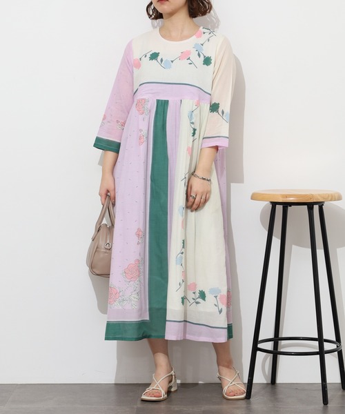 KILKI(キルキー)の「kilki スカーフプリントワンピース 半端袖(ワンピース・レディース・B/A・ONESIZE)」の11枚目の写真