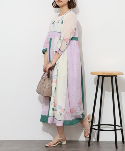 KILKI(キルキー)の「kilki スカーフプリントワンピース 半端袖(ワンピース・レディース・B/A・ONESIZE)」の12枚目の写真