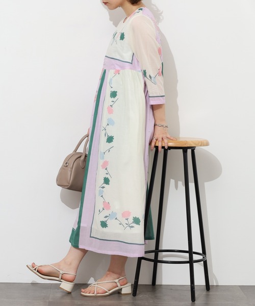 KILKI(キルキー)の「kilki スカーフプリントワンピース 半端袖(ワンピース・レディース・B/A・ONESIZE)」の13枚目の写真