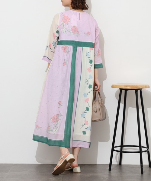 KILKI(キルキー)の「kilki スカーフプリントワンピース 半端袖(ワンピース・レディース・B/A・ONESIZE)」の14枚目の写真