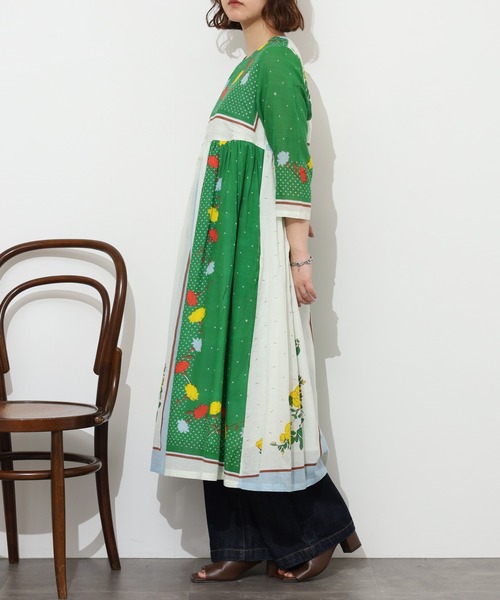 KILKI(キルキー)の「kilki スカーフプリントワンピース 半端袖(ワンピース・レディース・B/A・ONESIZE)」の6枚目の写真