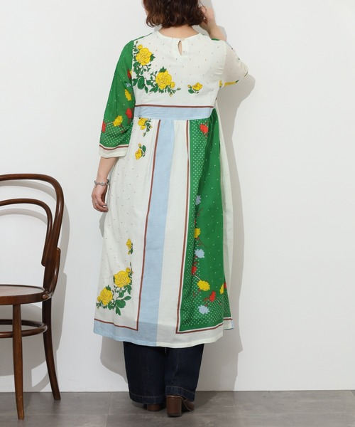 KILKI(キルキー)の「kilki スカーフプリントワンピース 半端袖(ワンピース・レディース・B/A・ONESIZE)」の7枚目の写真