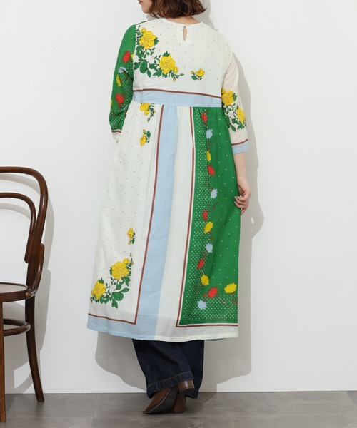 KILKI(キルキー)の「kilki スカーフプリントワンピース 半端袖(ワンピース・レディース・B/A・ONESIZE)」の8枚目の写真