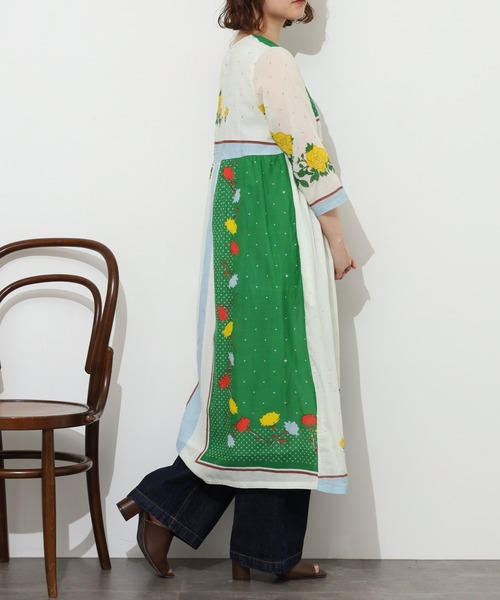 KILKI(キルキー)の「kilki スカーフプリントワンピース 半端袖(ワンピース・レディース・B/A・ONESIZE)」の9枚目の写真