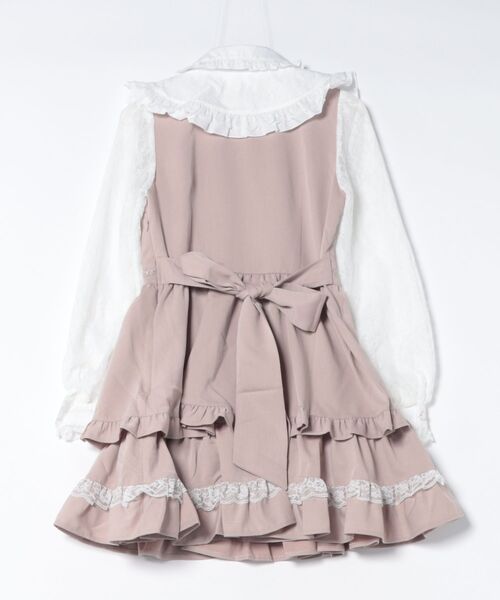 Secret Honey（シークレットハニー）の「レース付け襟ティアードワンピース（ワンピース・レディース・ブラック/ピンク/グレー・MEDIUM）」の16枚目の写真