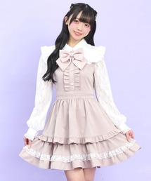 Secret Honey | レース付け襟ティアードワンピース(ワンピース)