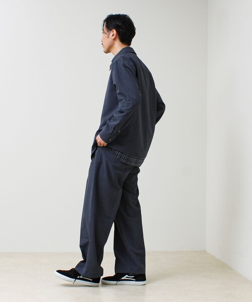 GLOSTER(グロスター)の「【セットアップ着用可能】ドライポリワイドパンツ(その他パンツ・メンズ・チャコールグレー/ブラック/ネイビー・L/M/S)」の11枚目の写真