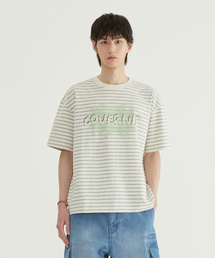 マルチストライプグラフィックTシャツアイボリー