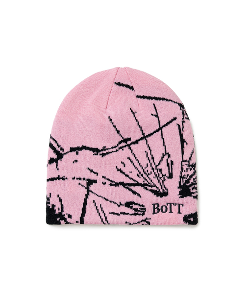 BOTT（ボット）の「BoTT / ボット Shattered Skull Cap Beanie（ニットキャップ/ビーニー・メンズ・ピンク/ネイビー/ブルー・FREE）」の3枚目の写真