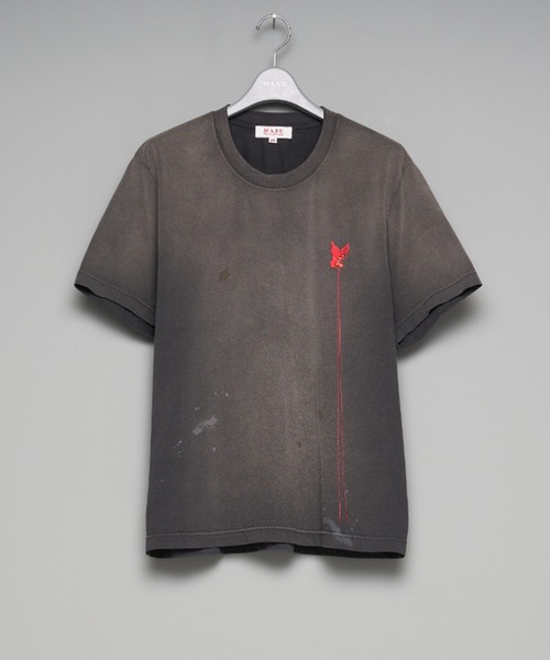 MASU（エムエーエスユー）の「【M A S U】WASTED RED ANGEL T-SHIRT（Tシャツ/カットソー・メンズ・ホワイト/ブラック/ダークグリーン・46/48）」の3枚目の写真