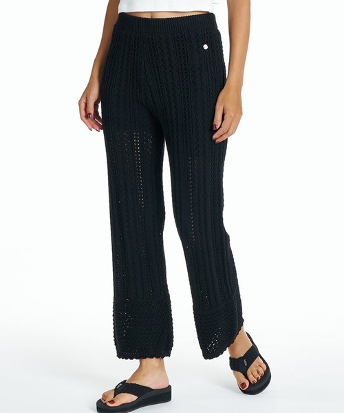 ROXY(ロキシー)の「ROXY/ロキシー ロングパンツ ニットパンツ セットアップ対応 TIDE OVER PANTS RPT262050(その他パンツ・レディース・ブラック/キナリ・M/L)」の9枚目の写真