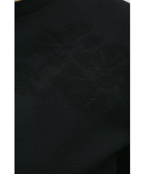 STYLEMIXER(スタイルミキサー)の「フラワージャガードニット(ニット/セーター・レディース・オレンジ系その他/ブラック/ホワイト・FREE)」の9枚目の写真
